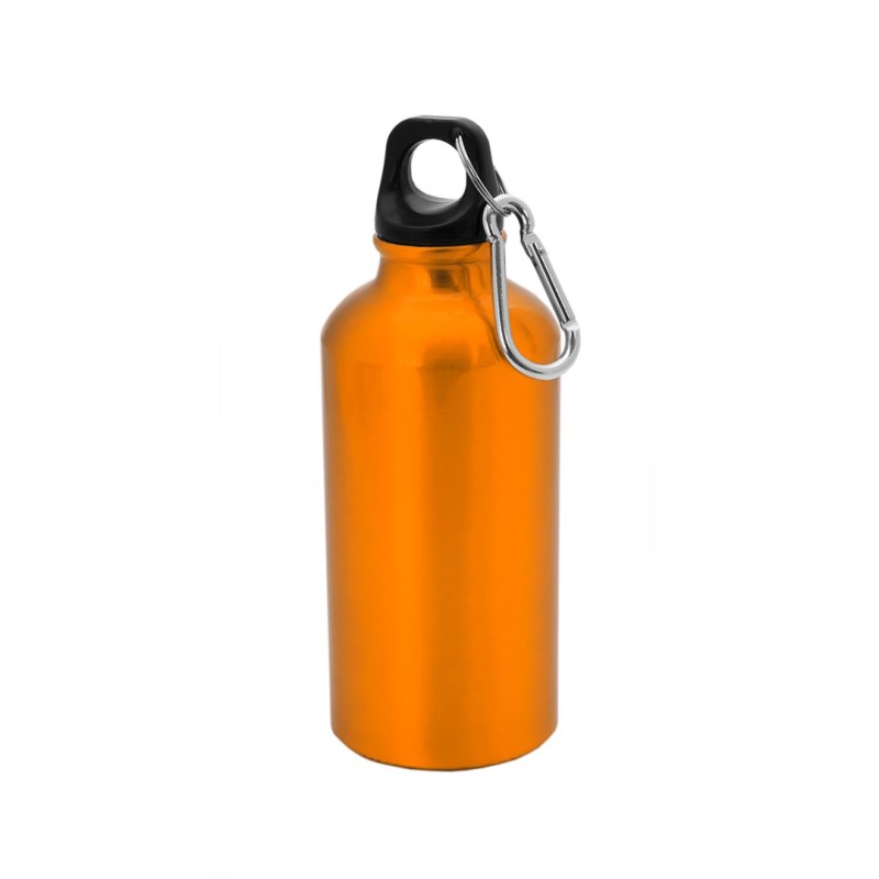 Bidon publicitaire de 44 cl en aluminium avec mousqueton "MENTO" Bidon publicitaire de 44 cl en aluminium avec mousqueton "MENTO"