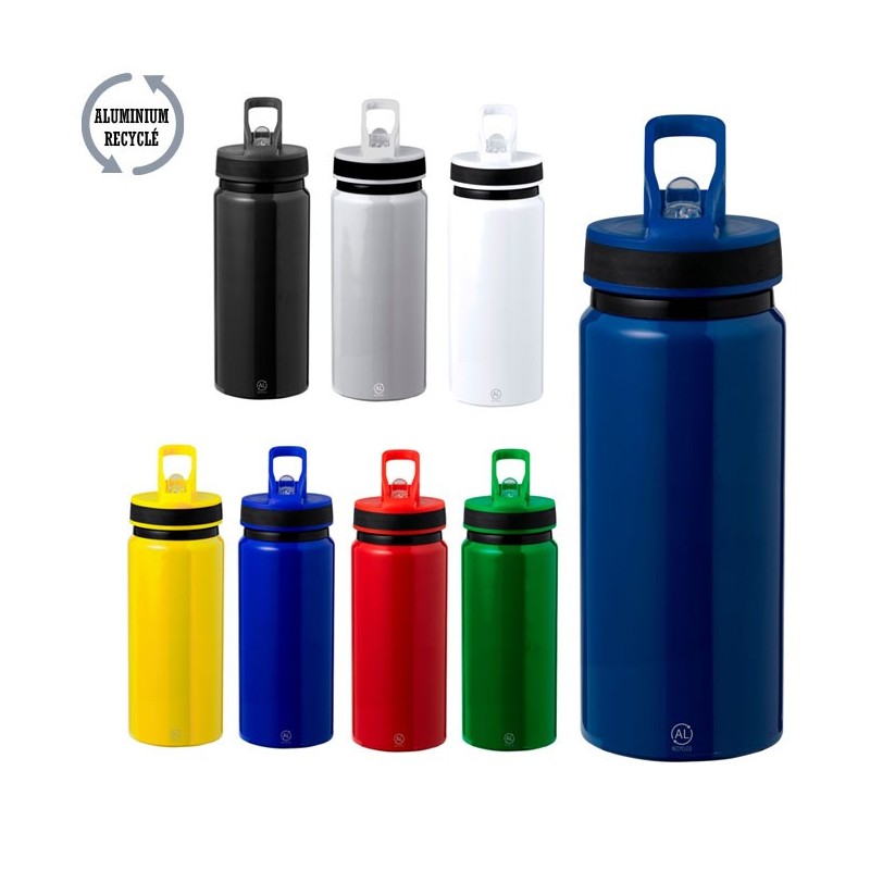 Bidon personnalisable de 68 cl en aluminium recyclé "NOLDE"