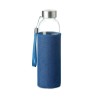 Bouteille publicitaire de 50 cl en verre avec housse denim "UTAH DENIM