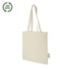 Sac shopping publicitaire 7 litres en coton recyclé naturel MADRAS