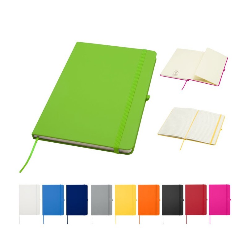 Carnet de notes publicitaire A5 avec passant stylo SPECTRUM+