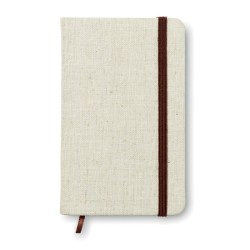 Carnet de notes publicitaire A6 avec couverture rigide en toile "CANVI