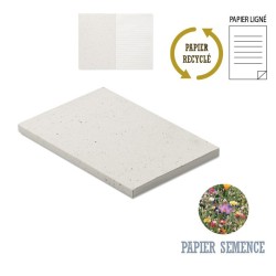 Carnet publicitaire A5 avec couverture papier semence SEED BOOK