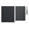 Coffret publicitaire avec carnet en cuir et stylo ELEGANOTE