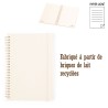 Carnet de notes publicitaire A5 à spirale en brique de lait "EDILAX"