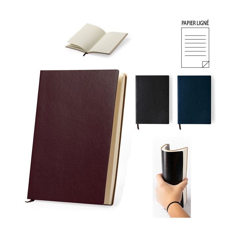 Carnet de notes publicitaire A5 avec couverture flexible "PALDON"