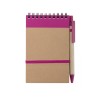 Carnet publicitaire A6 avec stylo- Couverture carton recyclé "ECOCARD"