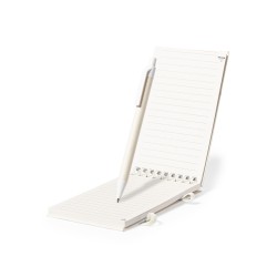 Bloc-notes publicitaire A6 couverture en briques de lait "HEWOR"