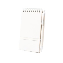 Bloc-notes publicitaire A6 couverture en briques de lait "HEWOR"