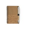 Mini bloc-notes publicitaire A7 éco-conçu avec stylo "SULAX"