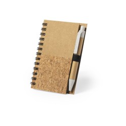 Mini bloc-notes publicitaire A7 éco-conçu avec stylo "SULAX"