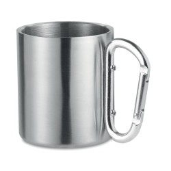 Mug publicitaire 22 cl double paroi avec poignée mousqueton "TRUMBO"