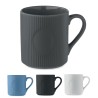 Mug personnalisable de 34 cl en céramique striée "RIBMUG"