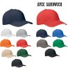 Casquette baseball publicitaire 6 pans en coton brossé "BUFFALO"