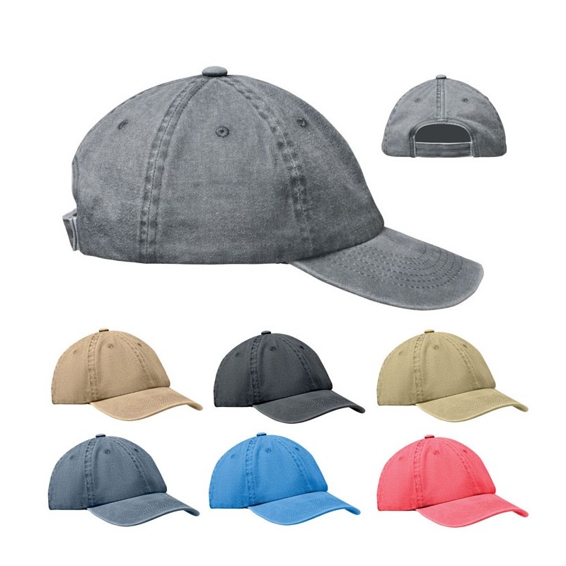 Casquette publicitaire 6 panneaux en coton lavé "BEAU" Casquette publicitaire 6 panneaux en coton lavé "BEAU"