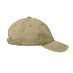 Casquette publicitaire 6 panneaux en coton lavé "BEAU"