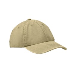 Casquette publicitaire 6 panneaux en coton lavé "BEAU"