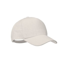 Casquette baseball publicitaire 5 pans en chanvre "NAIMA CAP"
