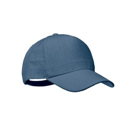 Casquette baseball publicitaire 5 pans en chanvre "NAIMA CAP"