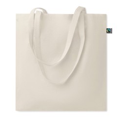 Sac shopping publicitaire coton écru issu du commerce équitable OSOLE