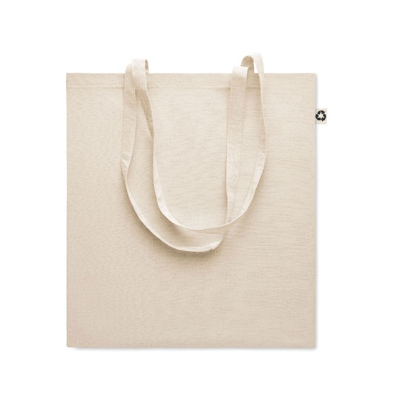 Sac shopping publicitaire en coton recyclé naturel "ZOCO"