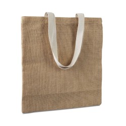Sac shopping publicitaire en toile de juste "JUHU"