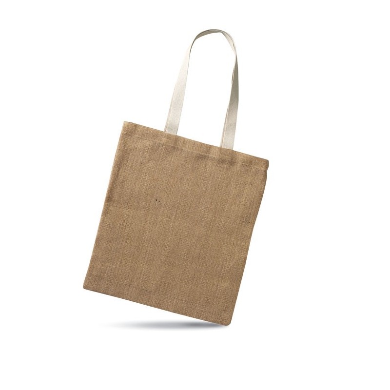 Sac shopping publicitaire en toile de juste "JUHU"