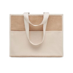 Sac shopping isotherme publicitaire en toile de jute CAMPO DE GELI