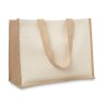 Sac shopping personnalisé en toile de jute bicolore "CAMPO DE FIORI"