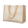 Sac shopping personnalisé en toile de jute bicolore "CAMPO DE FIORI"