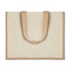 Sac shopping personnalisé en toile de jute bicolore "CAMPO DE FIORI"