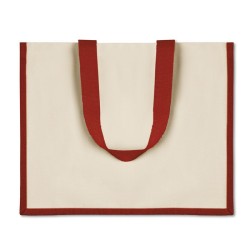 Sac shopping personnalisé en toile de jute bicolore "CAMPO DE FIORI"