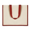 Sac shopping personnalisé en toile de jute bicolore "CAMPO DE FIORI"