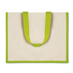Sac shopping personnalisé en toile de jute bicolore "CAMPO DE FIORI"