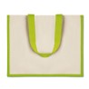 Sac shopping personnalisé en toile de jute bicolore "CAMPO DE FIORI"