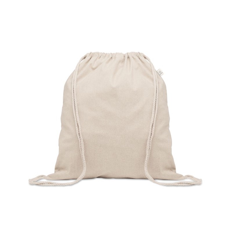 Gym bag personnalisable en coton recyclé naturel "CABETRI" Gym bag personnalisable en coton recyclé naturel "CABETRI"