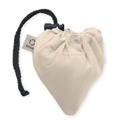 Sac shopping publicitaire pliable coton recyclé et RPET naturel CARRIE