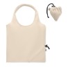 Sac shopping publicitaire pliable coton recyclé et RPET naturel CARRIE