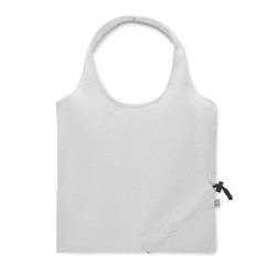 Sac shopping publicitaire pliable coton recyclé et RPET  CARRIE COLOUR