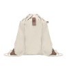 Sac à dos à cordons en coton et coton recyclé "PANDA BAG"