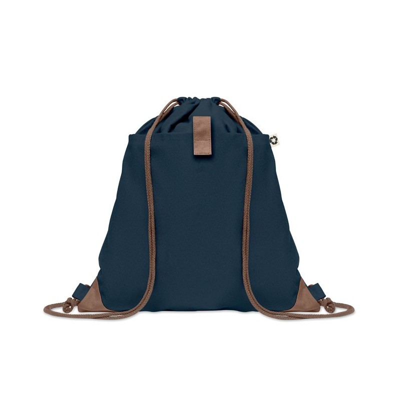 Sac à dos à cordons en coton et coton recyclé "PANDA BAG"