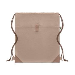 Sac à dos à cordons en coton et coton recyclé "PANDA BAG"