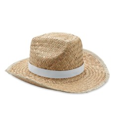 Chapeau de cowboy en paille tressée "TEXAS"