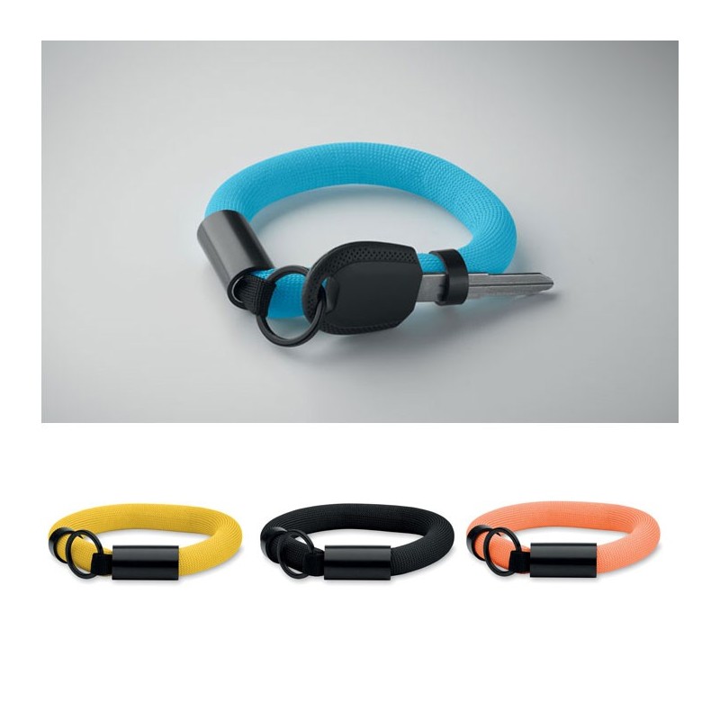 Bracelet publicitaire avec porte-clés flottant "POLLY " Bracelet publicitaire avec porte-clés flottant "POLLY "