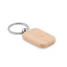 Porte-clés publicitaire en bois de forme rectangulaire "POTY WOOD"