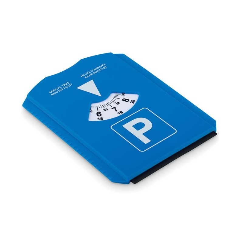 Disque de stationnement publicitaire avec grattoir PARK & SCRAP