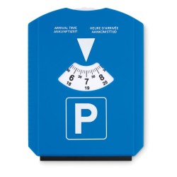 Disque de stationnement publicitaire avec grattoir PARK & SCRAP