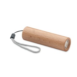 Lampe torche publicitaire rechargeable en bois "LITE"