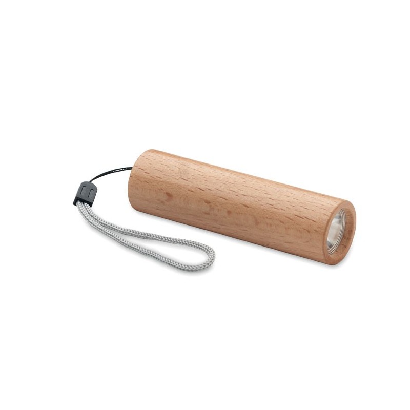 Lampe torche publicitaire rechargeable en bois "LITE" Lampe torche publicitaire rechargeable en bois "LITE"