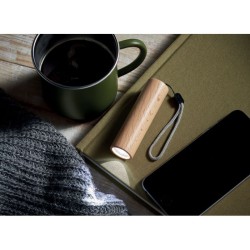 Lampe torche publicitaire rechargeable en bois "LITE"